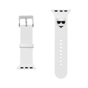 Karl Lagerfeld Choupette Head - Watch Strap for Apple Watch 38/40mm (White) - Image 3