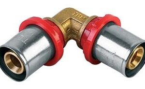 Presuojama alkūnė TDM Brass Art 1665, 16 x 16 mm