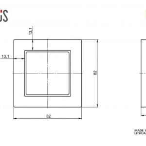 Vienvietis rėmelis LIREGUS EPSILON, šampano spalvos - Image 2