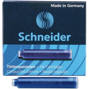 Rašalo kapsulės Schneider, mėlynos, 6 vnt - Image 3