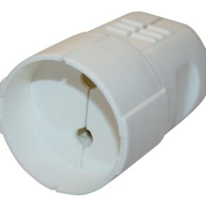 Ilgintuvo lizdas N&L, 2P, 16A, 250V, baltos spalvos