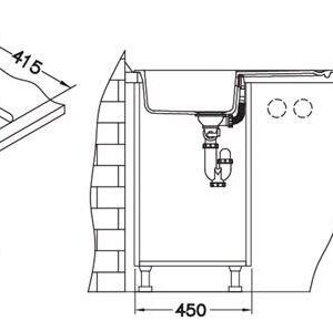 Plautuvė Alveus Falcon 11, 78 x 43,5 x 16 cm - Image 2