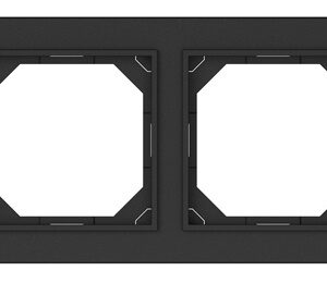 Dvivietis rėmelis VILMA QR1000, matinės juodos spalvos - Image 1