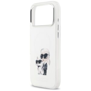 Karl Lagerfeld IML Aquarelle Karl & Choupette & Logo MagSafe - dėklas skirtas Apple iPhone 17 Pro Max white - Image 6
