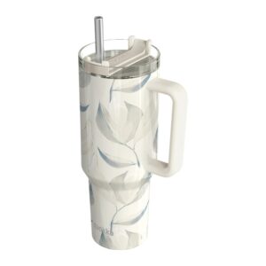 Quokka Stream - Stainless Steel Thermal Mug 1200 ml with Straw (Cotton)