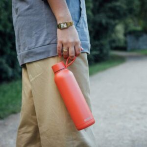 Quokka Solid With Strap - Stainless Steel Thermal Bottle 630 ml with Strap (Orange) - Image 4