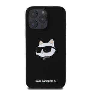 Karl Lagerfeld Silicone Choupette Head Print MagSafe - Case Apple iPhone 16 Pro Max black - Image 4