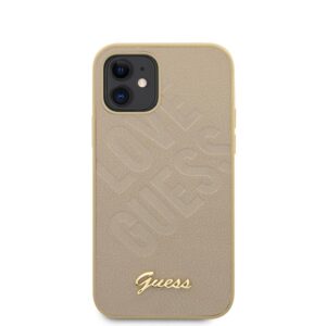 Guess Iridescent Love - dėklas skirtas Apple iPhone 12 mini Gold - Image 3