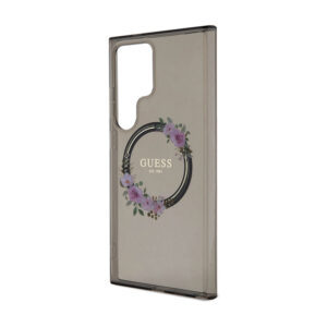 Guess IML Flowers Wreath MagSafe - Case Samsung Galaxy S24 Ultra Black - Image 6