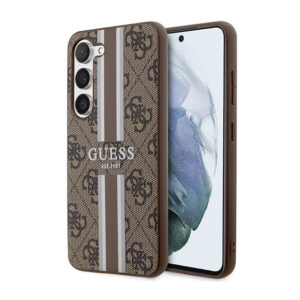 Guess 4G Printed Stripe - dėklas skirtas Samsung Galaxy S23 Brown - Image 1