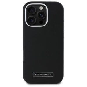 Karl Lagerfeld FW Metal Plate MagSafe - dėklas skirtas Apple iPhone 16 Pro black - Image 3