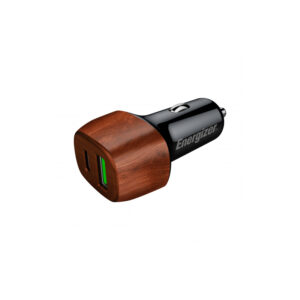 Energizer Ultimate - USB-C & USB-A 38W PD + QC3.0 automobilinis įkroviklis WALNUT - Image 2