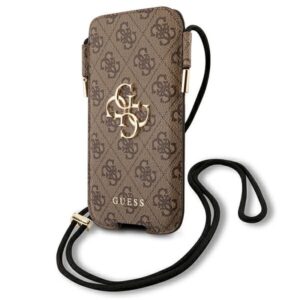 Guess 4G Big Metal Logo Pouch - Phone bag L max 6.7 "(brown) - Image 1