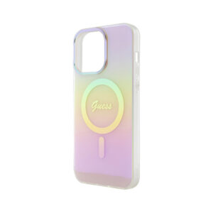 Guess IML Iridescent MagSafe - Apple iPhone 15 Pro Max Case pink - Image 6