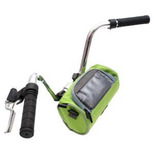 Dunlop - Handlebar bag / bicycle pannier with smartphone pocket (green) - Image 4
