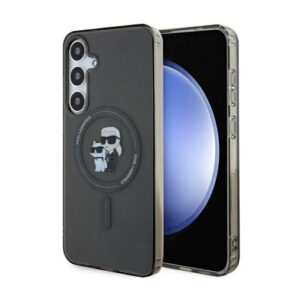 Karl Lagerfeld IML Karl & Choupette Glitter MagSafe - Samsung Galaxy S24+ Case black - Image 1