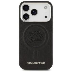 Karl Lagerfeld Initial & Metal Logo MagSafe - dėklas skirtas Apple iPhone 17 Pro Max black - Image 3