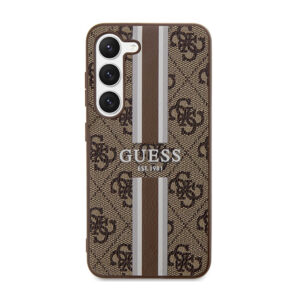 Guess 4G Printed Stripe - dėklas skirtas Samsung Galaxy S23 Brown - Image 3