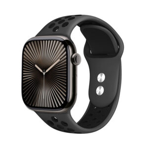 Crong Duo Sport – apyrankė skirta Apple Watch 44/45/46/49 mm gray/black