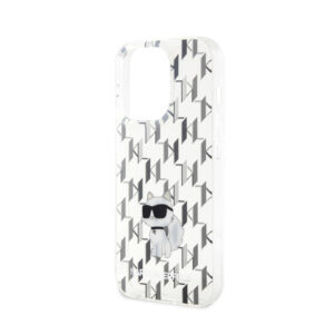 Karl Lagerfeld Monogram Choupette - dėklas skirtas Apple iPhone 15 Pro Max Transparent - Image 6