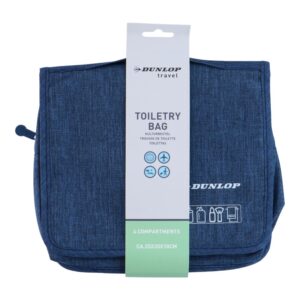Dunlop – Travel Toiletry Bag with Hanging Hook 25x20x10 cm (Navy Blue) - Image 3