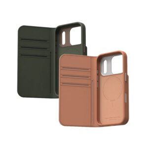 Moshi Overture MagSafe - Leather 3-in-1 Flip dėklas skirtas Apple iPhone 17 Pro Max Moss Green - Image 4
