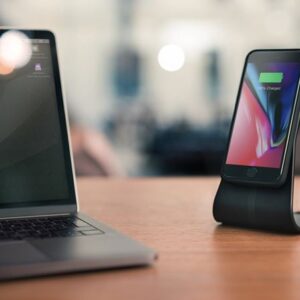 XVIDA Fast Charging Desk Stand - Inductive įkroviklis for Samsung Quick Charge 2.0 juodos spalvos - Image 6