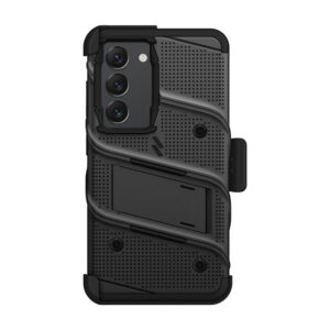 ZIZO BOLT Series - Armoured case skirtas Samsung Galaxy S23 with 9H stiklas skirtas screen + holder with stand (Black) - Image 3