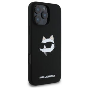 Karl Lagerfeld Silicone Choupette Head Print MagSafe - dėklas skirtas Apple iPhone 16 Pro black - Image 4