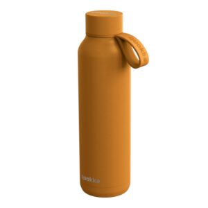 Quokka Solid With Strap - Stainless Steel Thermal Bottle 630 ml with Strap (Mustard) - Image 1