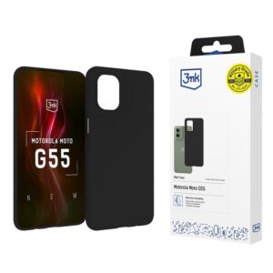 3mk Matt Case - dėklas skirtas Motorola Moto G55 5G Black - Image 1