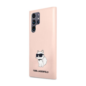 Karl Lagerfeld Silicone Choupette - dėklas skirtas Samsung Galaxy S24 Ultra Pink - Image 2