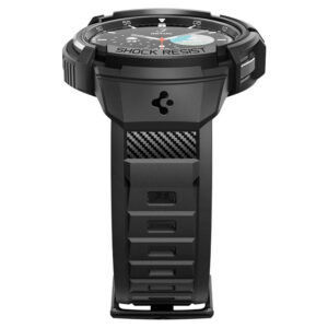 Spigen Rugged Armor Pro - Strap + case for Samsung Galaxy Watch 6 Classic 43 mm (Black) - Image 5