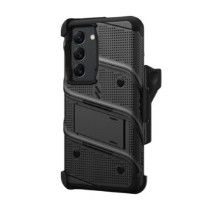 ZIZO BOLT Series - Armoured case skirtas Samsung Galaxy S23 with 9H stiklas skirtas screen + holder with stand (Black) - Image 4