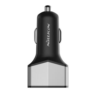 Nillkin Celerity automobilinis įkroviklis - 2x USB-A + 1x USB-C, 32W sidabro spalvos