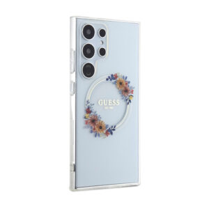 Guess IML Flowers Wreath MagSafe - Case Samsung Galaxy S24 Ultra Clear - Image 4