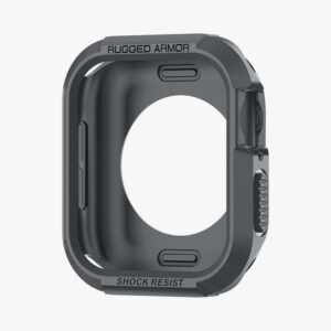Spigen Rugged Armor - Case for Apple Watch 4/5/6/7/8/9/SE 44/45 mm (Dark Grey) - Image 4