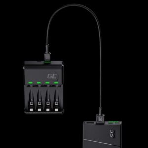 Green Cell GC VitalCharger Ni-MH AA and AAA battery charger with Micro USB and USB-C port - Image 4