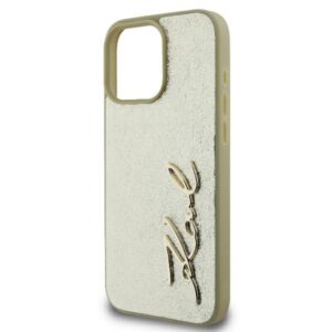 Karl Lagerfeld Metal Signature - dėklas skirtas Apple iPhone 16 Pro gold - Image 6