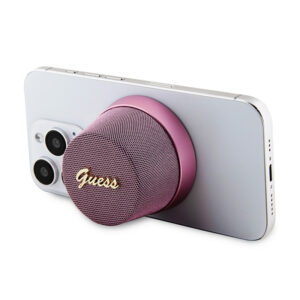Guess Magnetic Script Metal Logo - Bluetooth speaker V5.3 pink - Image 6