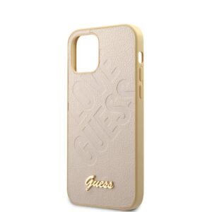 Guess Iridescent Love - dėklas skirtas Apple iPhone 12 mini Gold - Image 6
