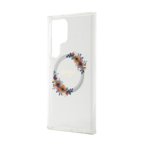 Guess IML Flowers Wreath MagSafe - Case Samsung Galaxy S24 Ultra Clear - Image 6