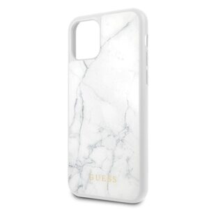 Guess Marble Tempered Glass Hardcase - dėklas skirtas Apple iPhone 11 Pro white - Image 3