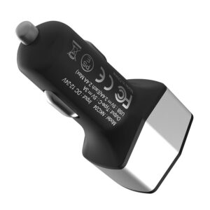 Nillkin Celerity automobilinis įkroviklis - 2x USB-A + 1x USB-C, 32W sidabro spalvos - Image 4