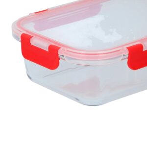 Alpina - Glass food container with lid lunchbox 21x16x6 cm 1 L - Image 4
