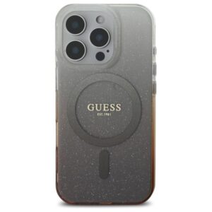 Guess IML Glitter Gradient MagSafe - dėklas skirtas Apple iPhone 16 Pro Max Brown - Image 3