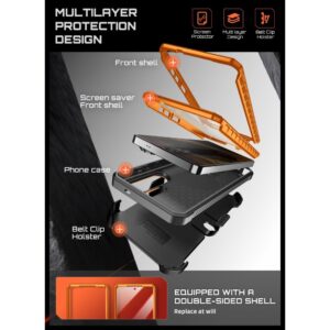 SupCase Unicorn Beetle Pro MAG MagSafe 2-set Samsung Galaxy S26 Ultra dėklas Coral - Image 5