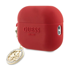 Guess 3D Rubber 4G Diamond Charm - AirPods Pro 2 Case (Red) - Image 3