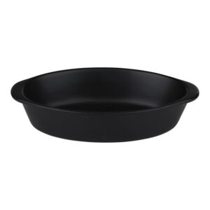 Alpina - Ceramic Oven Dish, Oval, 20x12x5 cm, 470 ml (Black) - Image 2
