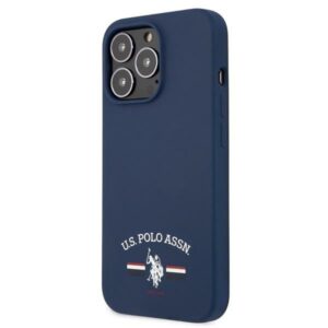 US Polo Assn Silicone Logo - dėklas skirtas Apple iPhone 13 Pro Max Navy blue - Image 2